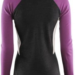 Aclima WarmWool Polo Femme, Bleu pétrole -Kayak, canoë, paddle Soldes Boutique aclima warmwool polo women marengo sunset purple nature 3