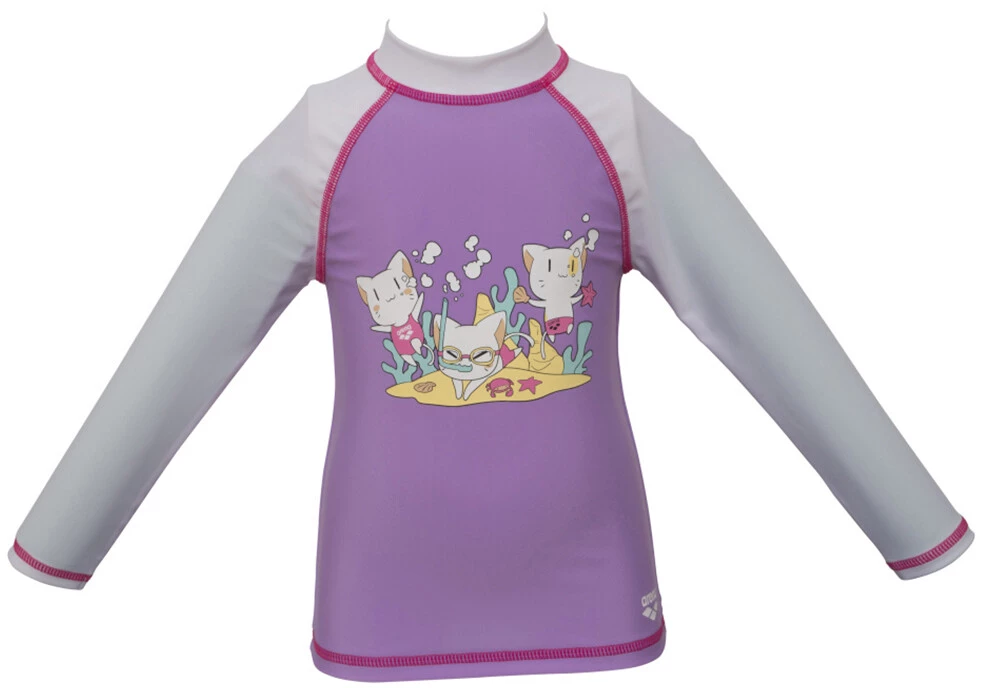 Arena Friends LS UV Tee Kids, vert/gris 1 Arena Friends LS UV Tee Kids, vert/gris