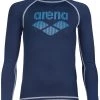 Arena Rash LS UV Vest Boys, blanc/gris