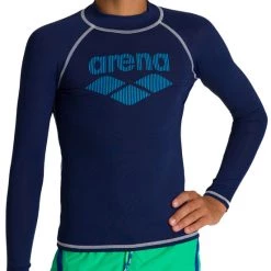 Arena Rash LS UV Vest Boys, bleu -Kayak, canoë, paddle Soldes Boutique arena rash ls uv vest boys navy 6 1