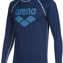 Arena Rash LS UV Vest Men, blanc/gris -Kayak, canoë, paddle Soldes Boutique arena rash ls uv vest men navy 3 1