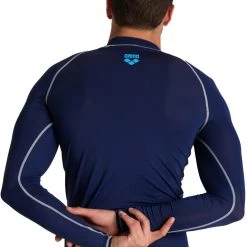 Arena Rash LS UV Vest Men, bleu -Kayak, canoë, paddle Soldes Boutique arena rash ls uv vest men navy 6