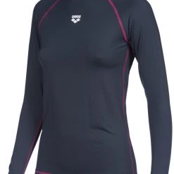 Arena Rash LS UV Vest Women, blanc/gris -Kayak, canoë, paddle Soldes Boutique arena rash ls uv vest women ash grey 3