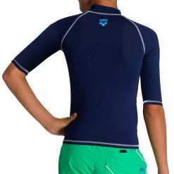 Arena Rash SS UV Vest Boys, blanc/gris -Kayak, canoë, paddle Soldes Boutique arena rash ss uv vest boys navy 6