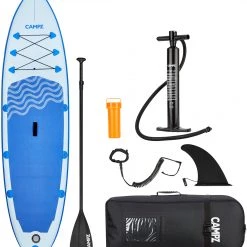 CAMPZ Allround Inflatable SUP Set, bleu