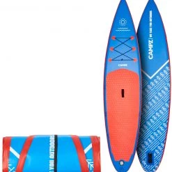 CAMPZ Racing Inflatable SUP Set, bleu/orange -Kayak, canoë, paddle Soldes Boutique campz racing inflatable sup set blue red 3