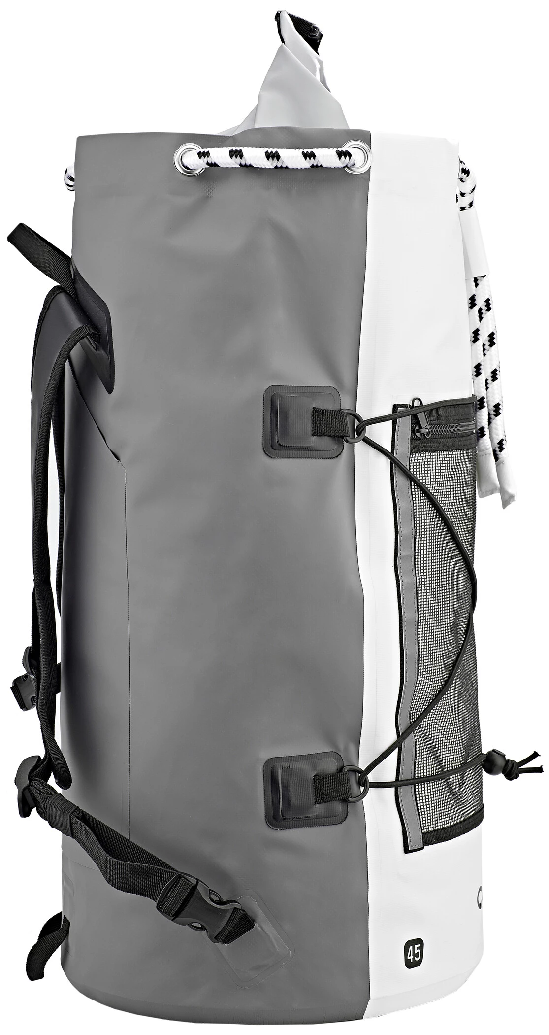 CAMPZ Watersports Dry Pack 45l, gris/blanc 3 CAMPZ Watersports Dry Pack 45l, gris/blanc – Image 3