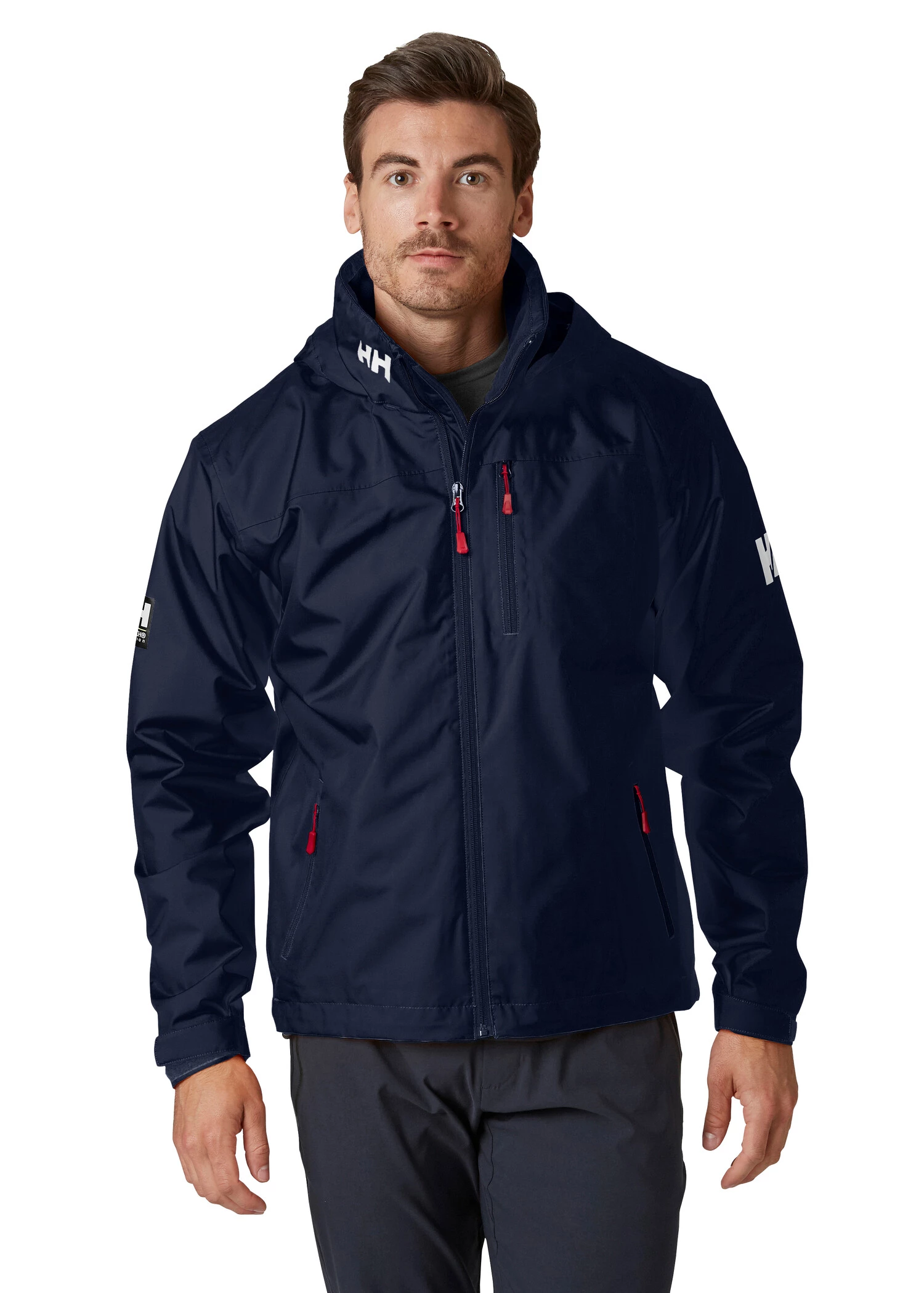Helly Hansen Crew Veste couche intermédiaire à capuche Homme, blanc 3 Helly Hansen Crew Veste couche intermédiaire à capuche Homme, blanc – Image 3