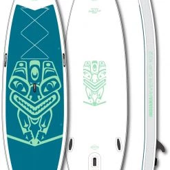 Indiana SUP 10'2 River Inflatable SUP Board, blanc/noir