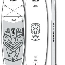 Indiana SUP 10'6 Allround Inflatable SUP Board, blanc/noir