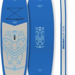 Indiana SUP 10'6 Family Pack avec pagaie 3 composite/fibre de verre, gris/bleu