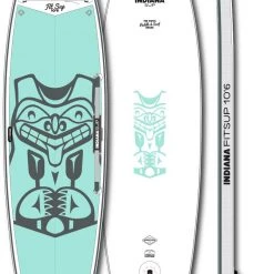 Indiana SUP 10'6 Fit Inflatable SUP Board, blanc/noir