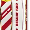 Indiana SUP 11'6 Rescue Paddle Gonflable, blanc/rouge