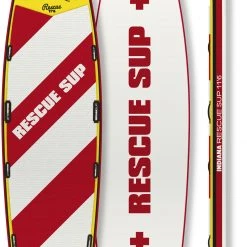 Indiana SUP 11'6 Rescue Paddle Gonflable, blanc/rouge