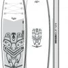 Indiana SUP 12'6 Touring Inflatable SUP Board, blanc/gris
