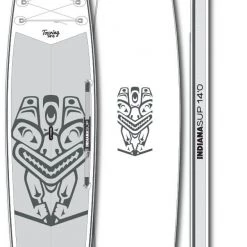 Indiana SUP 14'0 Touring Inflatable SUP Board, blanc/gris