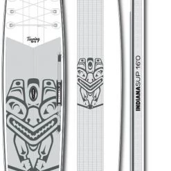Indiana SUP 16'0 Touring Inflatable SUP Board, blanc/gris
