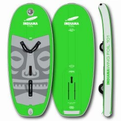 Indiana SUP Wing Foil 101L Inflatable SUP, vert/gris