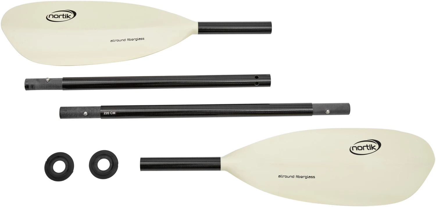 Nortik Allround Fiberglass Plaquettes de natation 220cm 4 pièces, blanc/noir 2 Nortik Allround Fiberglass Plaquettes de natation 220cm 4 pièces, blanc/noir – Image 2