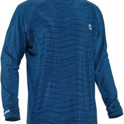 NRS H2Core Silkweight T-shirt à manches longues Homme, bleu -Kayak, canoë, paddle Soldes Boutique nrs h2core silkweight longsleeve shirt men poseidon 4