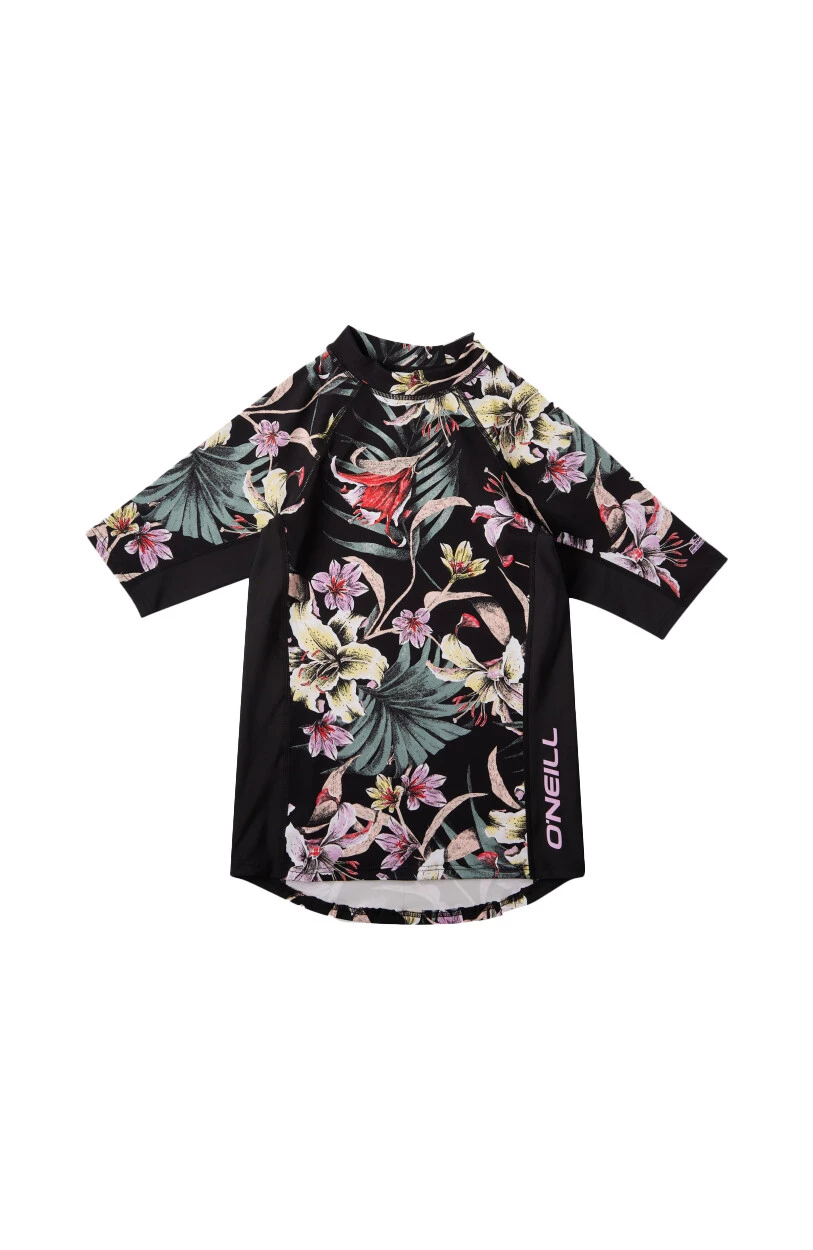 O'Neill AOP Print SS Skin Girls, noir/Multicolore 1 O'Neill AOP Print SS Skin Girls, noir/Multicolore