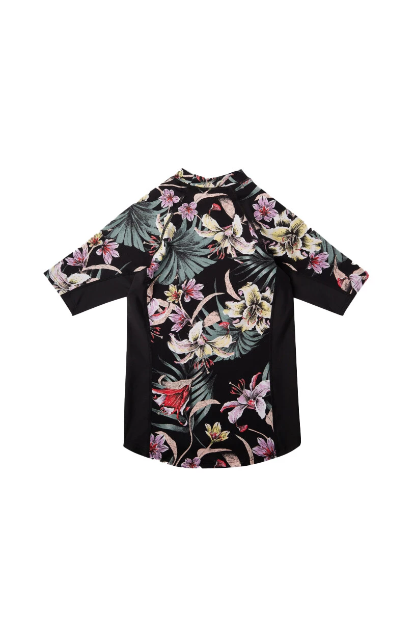 O'Neill AOP Print SS Skin Girls, noir/Multicolore 2 O'Neill AOP Print SS Skin Girls, noir/Multicolore – Image 2