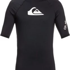 Quiksilver All Time Shortsleeve Rashguard Men, noir