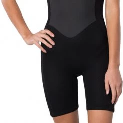 Rip Curl Omega Combinaison de printemps à fermeture éclair arrière manches courtes 1,5mm Femme, noir/gris -Kayak, canoë, paddle Soldes Boutique rip curl omega s s back zip spring suit 15mm women pink 4