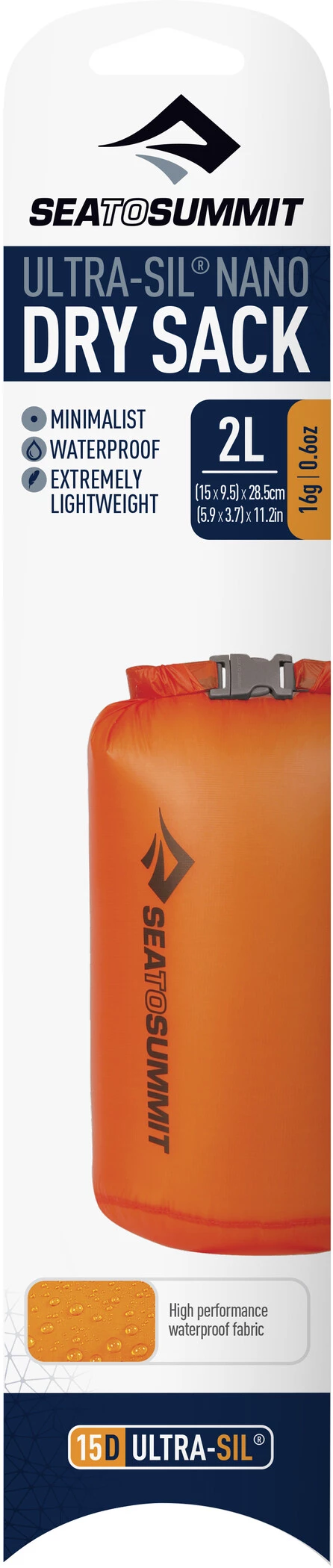 Sea to Summit Ultra-Sil Nano Sac étanche 2l, bleu 2 Sea to Summit Ultra-Sil Nano Sac étanche 2l, bleu – Image 2